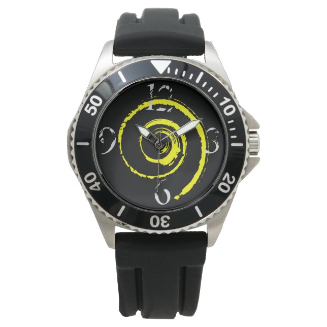 Yellow Twirl Watch Armbanduhr (Vorderseite)