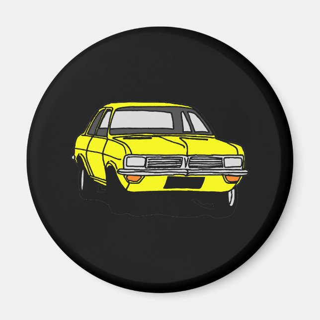 Yellow Vauxhall Viva HC Magnet (Vorne)