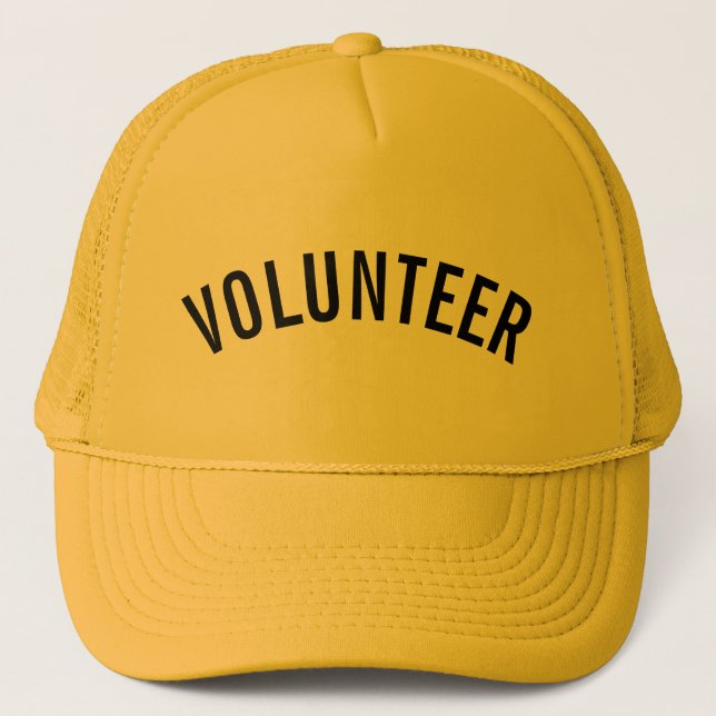 Yellow Volunteer Truckerkappe (Vorderseite)