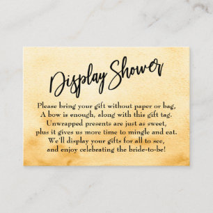Yellow Watercolor Ombre Display Brautparty Begleitkarte