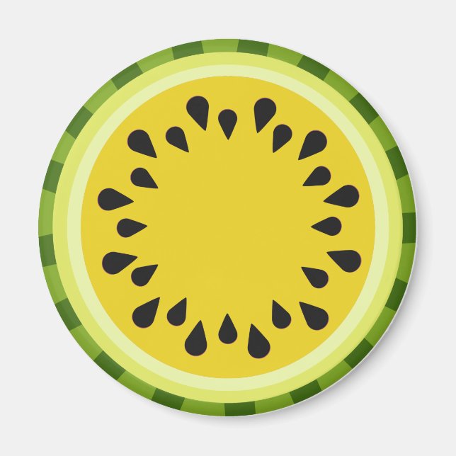 Yellow Watermelon Slice Magnet (Vorne)