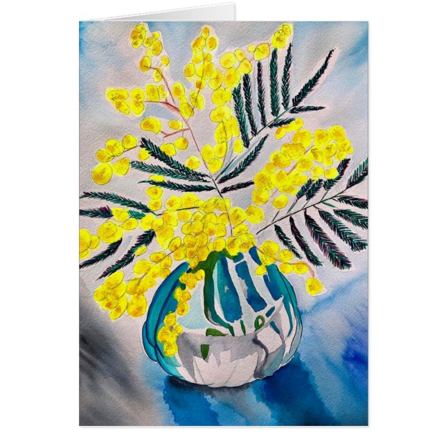 Yellow Wattle - australische Blume (Vorne)