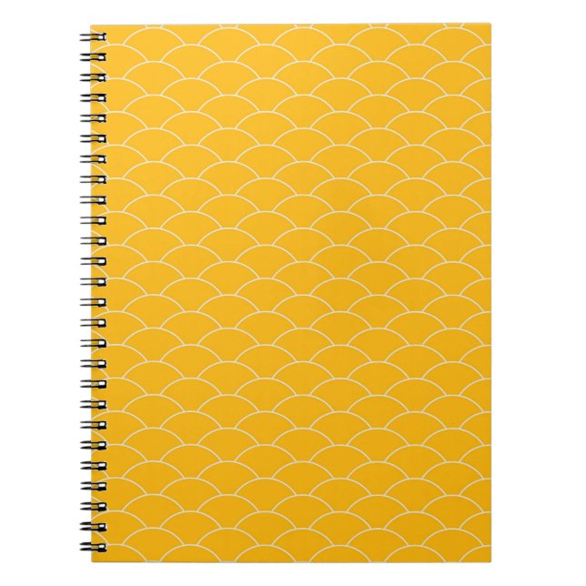 Yellow Wave Notebook Notizblock (Vorderseite)