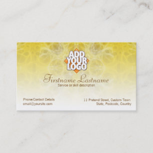 Yellow Web Business Card Visitenkarte