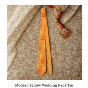 Yellow Wedding Neck Tie Krawatte