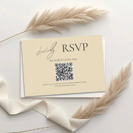 Yellow Where Forever Begins Wedding RSVP Cards