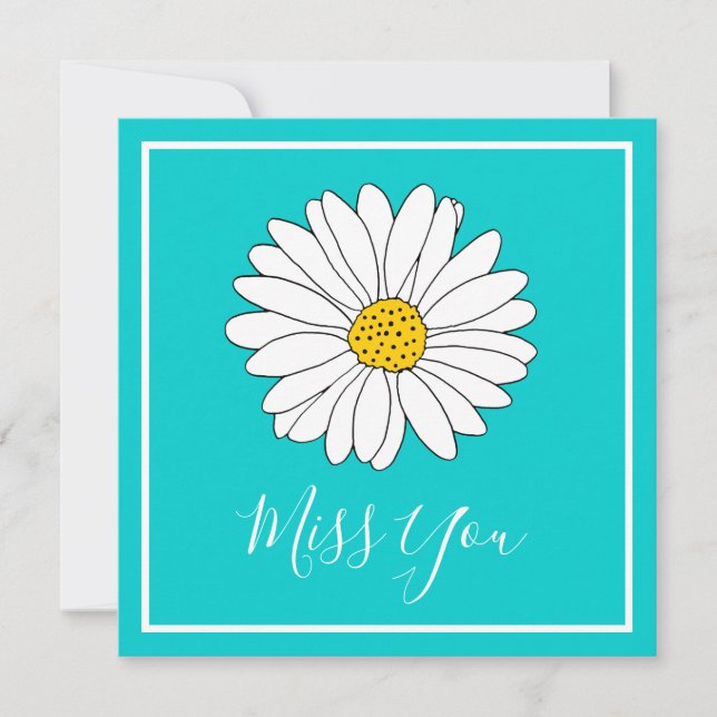 Yellow White Türkise Daisy (Vorderseite)