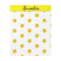Yellow Wildflower customizable Photo Fleece blank