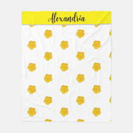 Yellow Wildflower customizable Photo Fleece blank