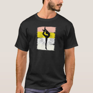 Yellow Womens Gymnastics Girls Acrobatic Ac T-Shirt