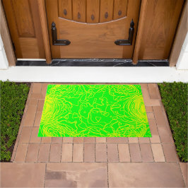 Yellow Yarn Door Mat Fußmatte