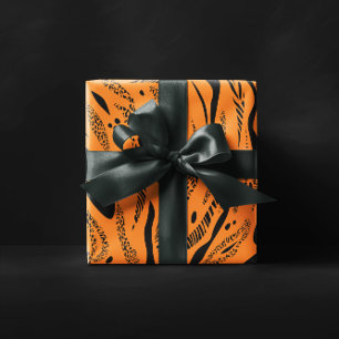 Yellow Zebra Pattern Geschenkpapier