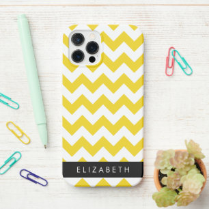 Yellow Zigzag, gelb Zickzack, Ihr Name iPhone 12 Pro Hülle