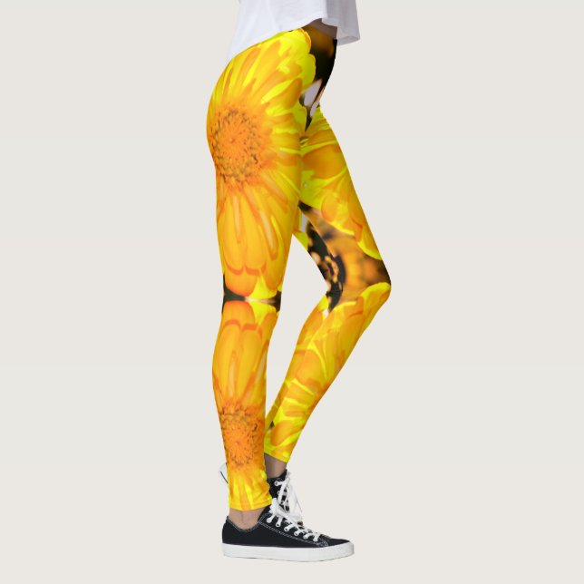 Yellow Zinnia Leggings (Rechts)