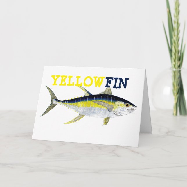 Yellowfin Tuna Greetings Card Karte (Vorderseite)