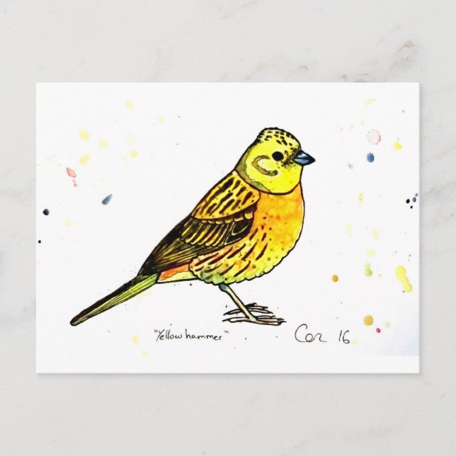 Yellowhammer Postkarte (Vorderseite)