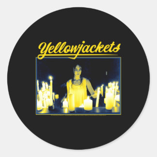 Yellowjacken Kerzenlicht Runder Aufkleber