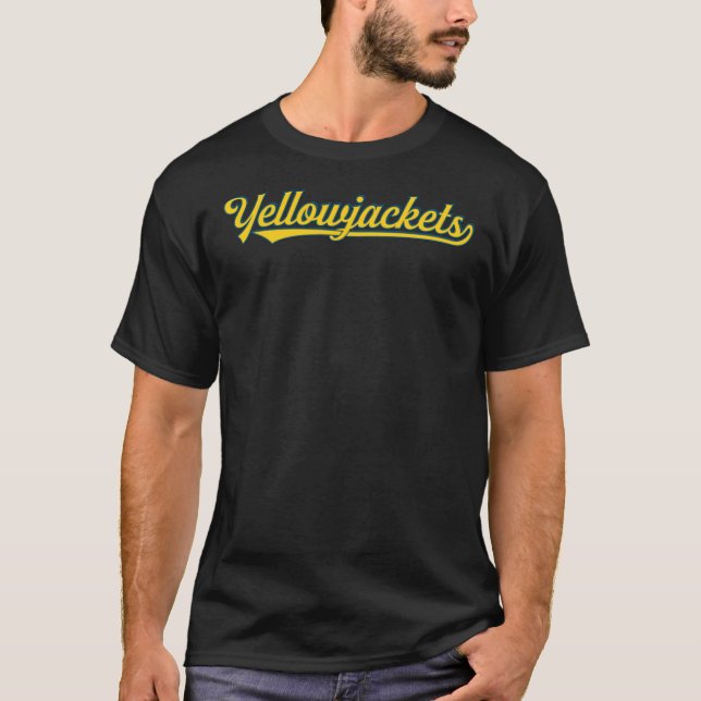 Yellowjackets Logo Klassischer T - Shirt (Vorderseite)