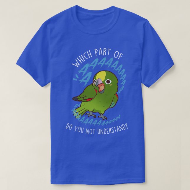 Yellowkrönte Amazon Parrot Aaaa T-Shirt (Design vorne)