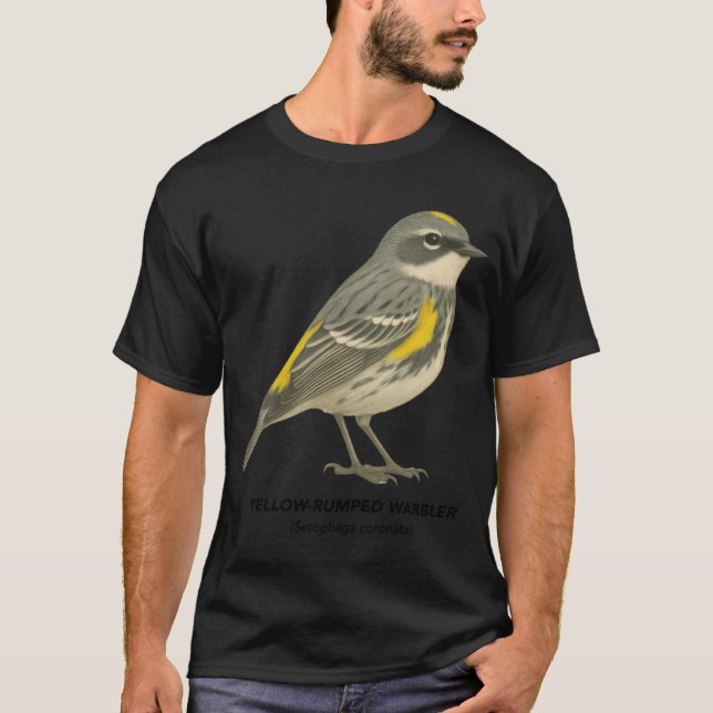 Yellowrumped Warbler Birds of California T-Shirt (Vorderseite)
