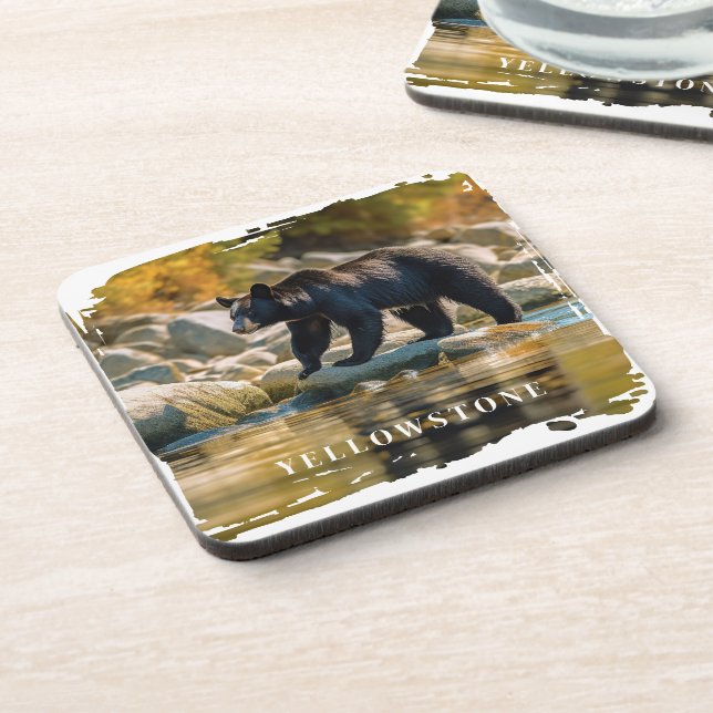 Yellowstone Bärenküste Getränkeuntersetzer (Linke Seite)