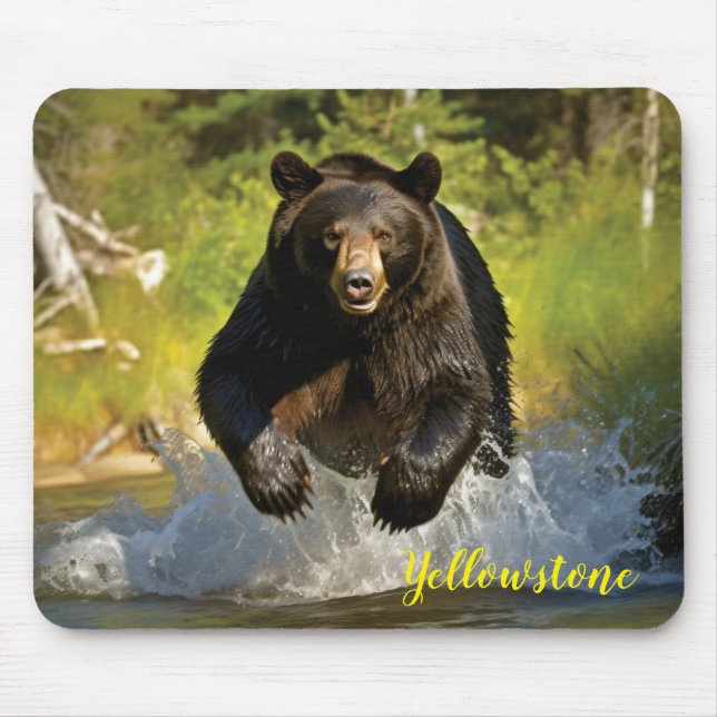 Yellowstone Bear Mouse Pad Mousepad (Vorne)