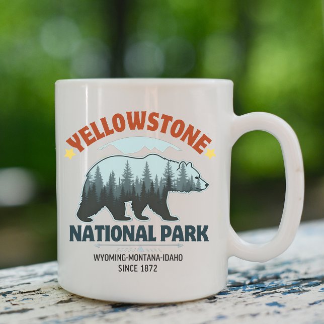 Yellowstone Bear – Sip the Spirit of the Wild Kaffeetasse (Von Creator hochgeladen)