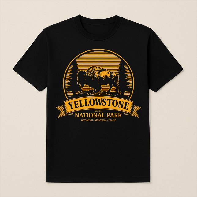 Yellowstone Bison National Park T - Shirt (Von Creator hochgeladen)