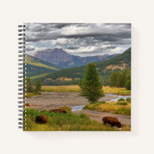 Yellowstone Bison Notizbuch