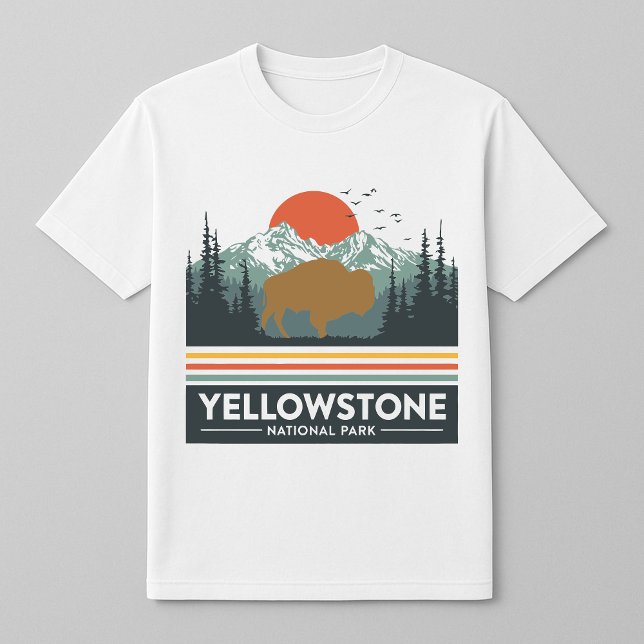 Yellowstone Bison Sunset T - Shirt (Von Creator hochgeladen)