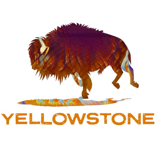 Yellowstone Bison T-Shirt (Von Creator hochgeladen)