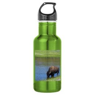 Yellowstone Buffalo Souvenir Edelstahlflasche