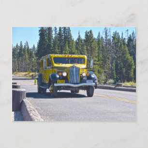 Yellowstone-Bus überquert die Fischereibrücke Postkarte