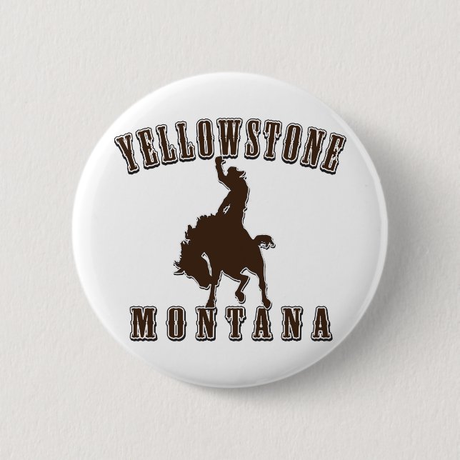 Yellowstone-Cowboy Button (Vorderseite)