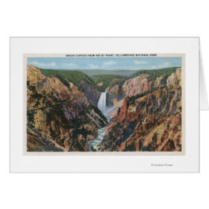 Yellowstone, der Punkt WYfrom Künstlers