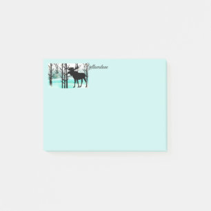 Yellowstone-Elche nach den Notizen