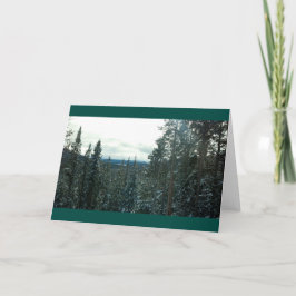 Yellowstone en hiver Carte Noël ou Vacances