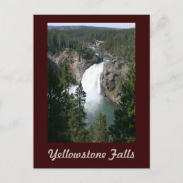 Yellowstone-Fälle Postkarte
