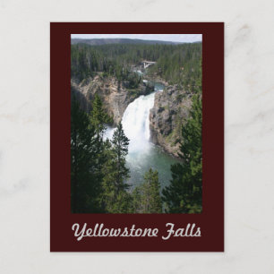 Yellowstone-Fälle Postkarte