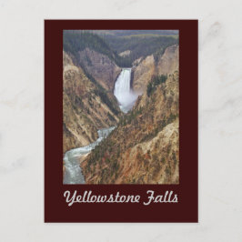 Yellowstone-Fälle Postkarte