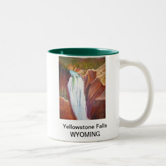 Yellowstone-Fälle Zweifarbige Tasse