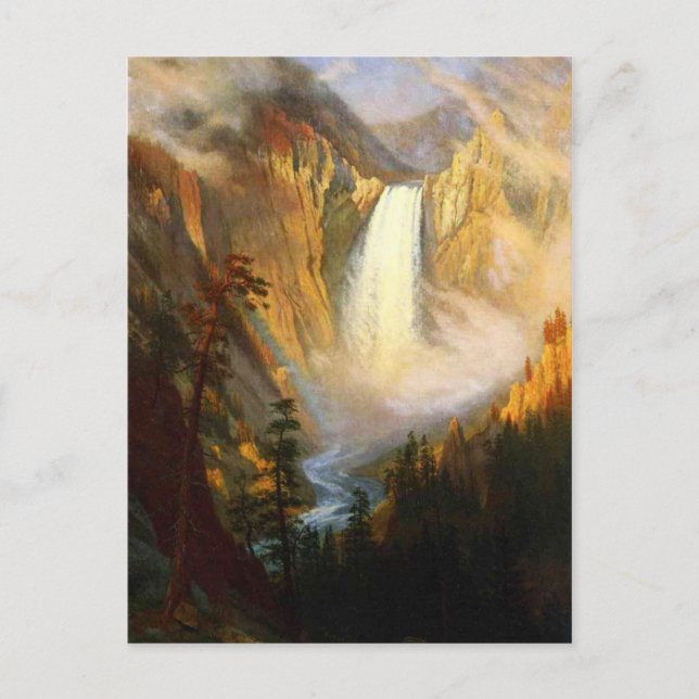 Yellowstone Falls Postcard Postkarte (Vorderseite)