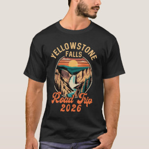 Yellowstone Falls Roadtrip 2026 Sommerferien F T-Shirt