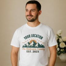 Yellowstone Familien-Trip-Shirt | Benutzerdefinier
