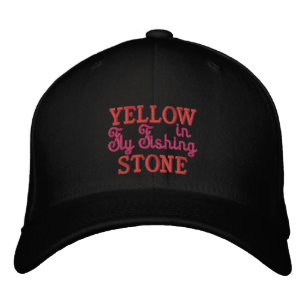 Yellowstone Fliegenfischerei bestickte Baseballkap Baseballkappe