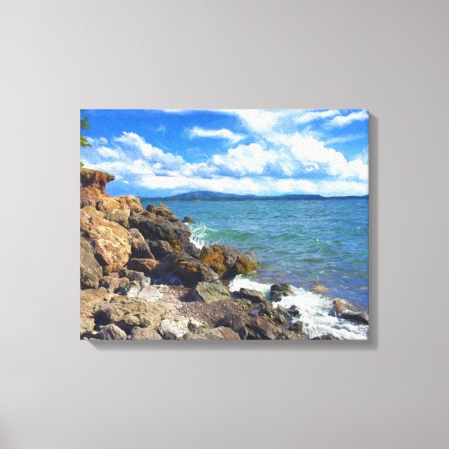 Yellowstone-Fluss Leinwanddruck (Vorderseite)