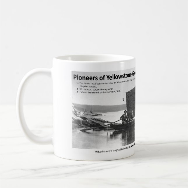 Yellowstone-Geologie geht mit I - Boot/Fällen Kaffeetasse (Links)