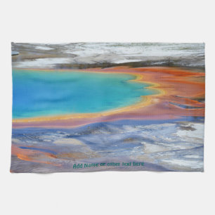 Yellowstone Grand Prismatic Hot Spring - Anpassen Geschirrtuch