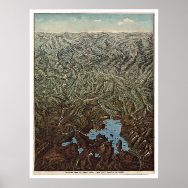 Yellowstone im Nordpazifik 1895 Poster (Vorne)
