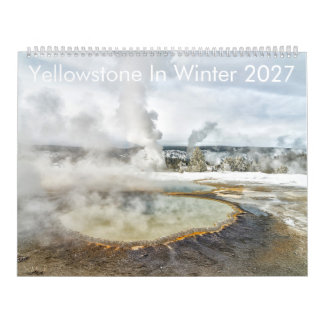 Yellowstone im Winter 2027 12-Monate-Wandkalender Kalender